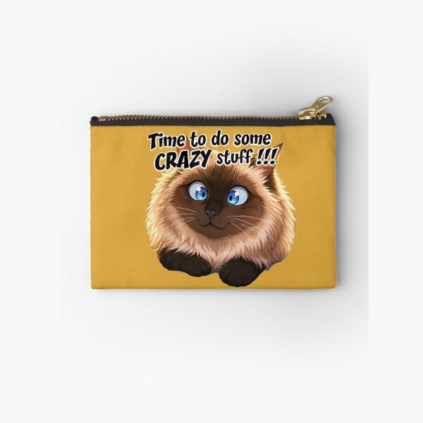 Item preview, Time To Do Some Crazy Stuff – Cute Funny Cat Meme designed and sold by MagicMood Creations.