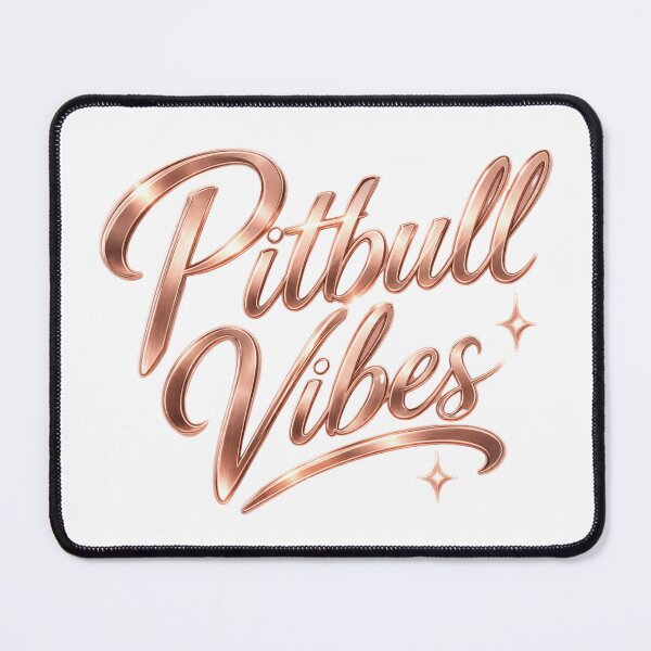Item preview, Pitbull Vibes Elegant Rose Script designed and sold by My Pitbull Place.