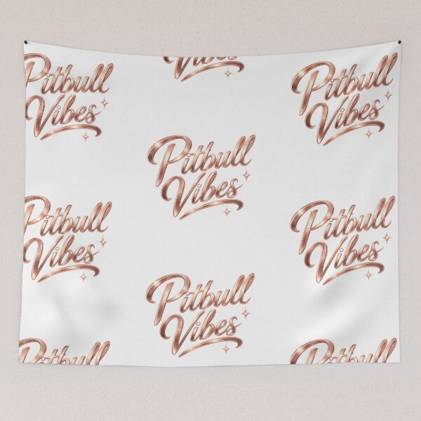 Item preview,  Pitbull Vibes Elegant Rose Script  designed and sold by My Pitbull Place.