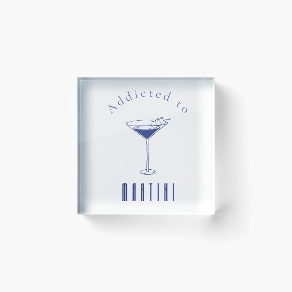 Item preview, Addicted to Martini — Minimalist Cocktail Wall Art Print for Bar Lovers designed and sold by MoodsOfMine.