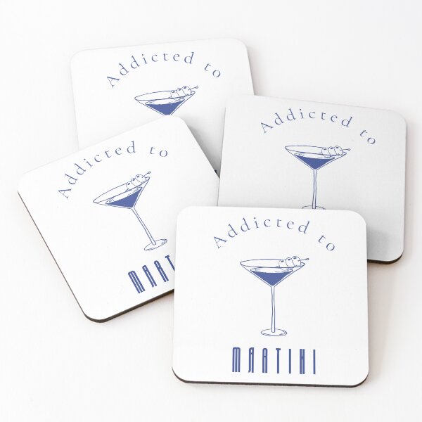 Item preview, Addicted to Martini — Minimalist Cocktail Wall Art Print for Bar Lovers designed and sold by MoodsOfMine.