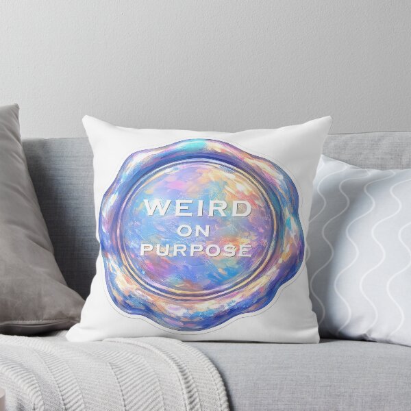 Item preview, Weird on Purpose — Neurodivergent Sticker — Neurospicy — Own Your Weird designed and sold by NeurOriginal.
