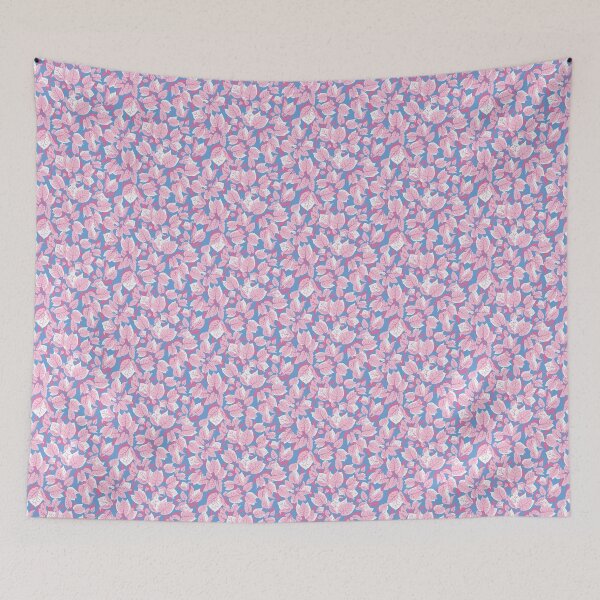Item preview, Pink on Paros - Aegean Summer - dark blue designed and sold by Stephanie Fiona Design.