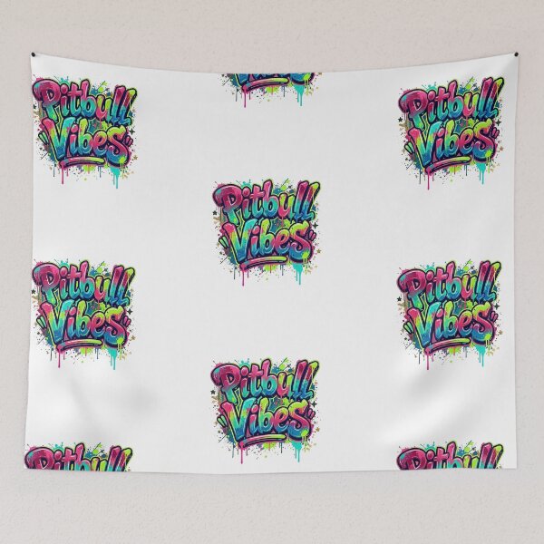 Item preview, Pitbull Vibes Water Color Street Wear Design designed and sold by My Pitbull Place.