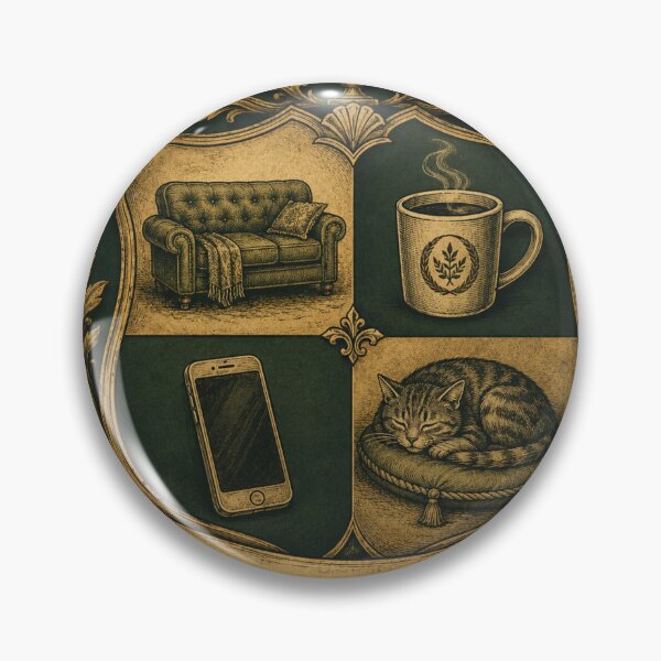 Item preview, Academy of Doing Nothing Productively – Funny Vintage Academic Crest | Procrastinator Gift designed and sold by irfanshikh.