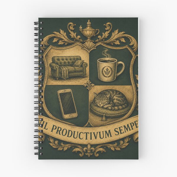 Item preview, Academy of Doing Nothing Productively – Funny Vintage Academic Crest | Procrastinator Gift designed and sold by irfanshikh.