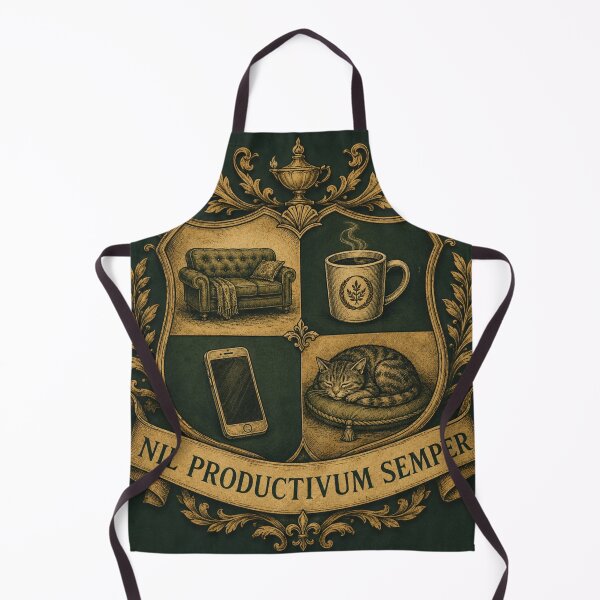 Item preview, Academy of Doing Nothing Productively – Funny Vintage Academic Crest | Procrastinator Gift designed and sold by irfanshikh.