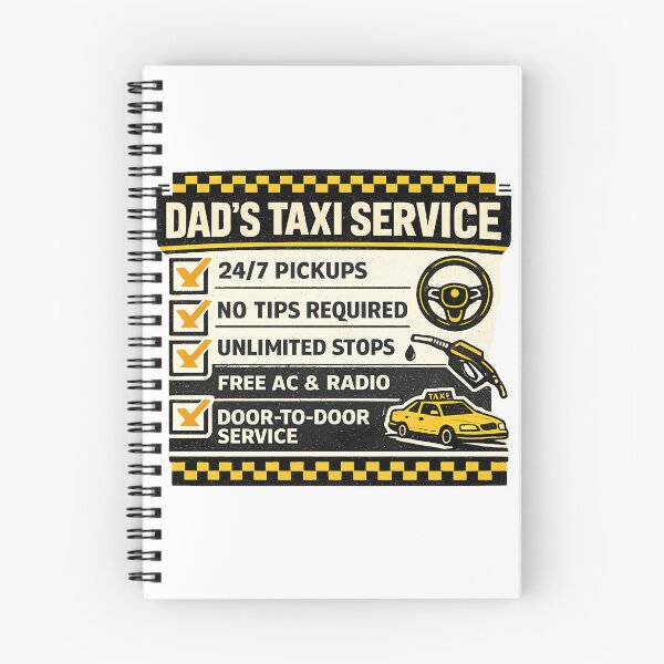 Item preview, Dad's Taxi Service Funny Vintage Ad Style designed and sold by chattsuede.