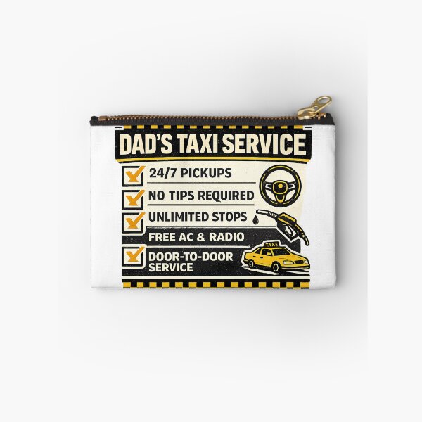 Item preview, Dad's Taxi Service Funny Vintage Ad Style designed and sold by chattsuede.