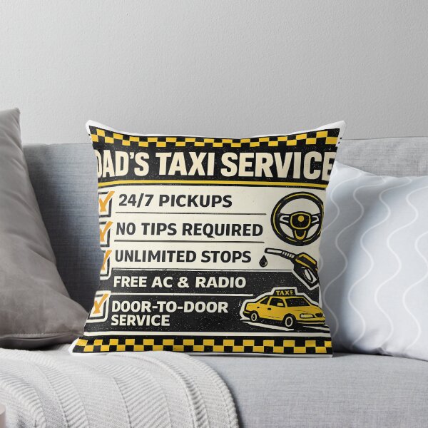 Item preview, Dad's Taxi Service Funny Vintage Ad Style designed and sold by chattsuede.