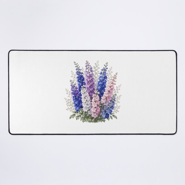 Item preview, Vintage Red Larkspur Botanical Illustration Watercolor Crimson Flowers designed and sold by Panom Suavichien.
