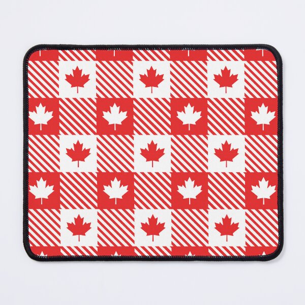 Item preview, Canada Day Maple Leaf Plaid Checkered Patriotic Pattern designed and sold by DaVinciFeather.