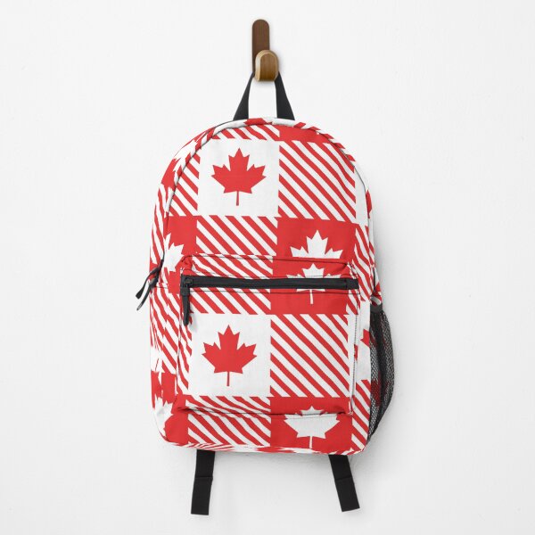 Item preview, Canada Day Maple Leaf Plaid Checkered Patriotic Pattern designed and sold by DaVinciFeather.
