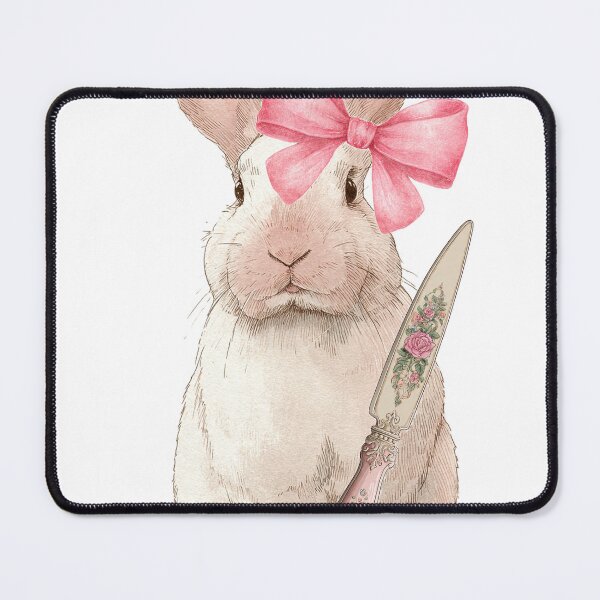 Item preview, Victorian Coquette Bunny with Rococo Knife Sticker designed and sold by mimesshop.