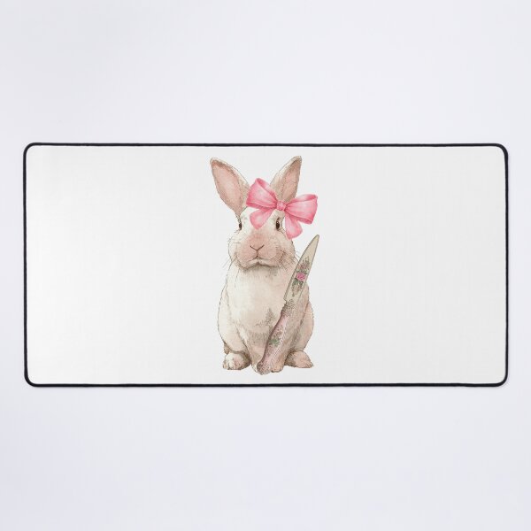 Item preview, Victorian Coquette Bunny with Rococo Knife Sticker designed and sold by mimesshop.