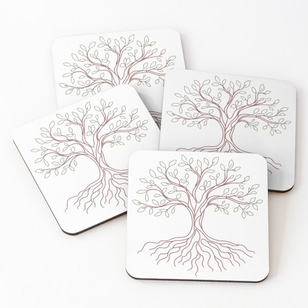 Item preview, Minimalist Tree of Life in Earth Colors designed and sold by DarVibe Designs.