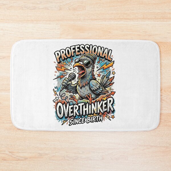 Item preview, PROFESSIONAL OVERTHINKER designed and sold by MEME DISTRICT.