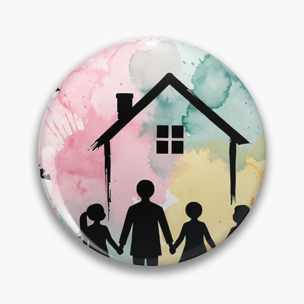 Item preview, Day of Families Watercolor Home Art designed and sold by Ekracreatives.
