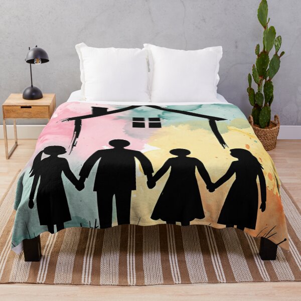 Item preview, Day of Families Watercolor Home Art designed and sold by Ekracreatives.