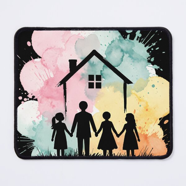 Item preview, Day of Families Watercolor Home Art designed and sold by Ekracreatives.