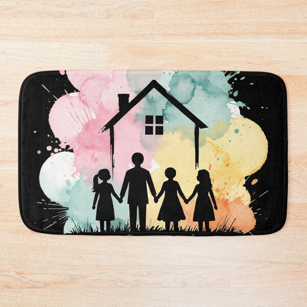 Item preview, Day of Families Watercolor Home Art designed and sold by Ekracreatives.