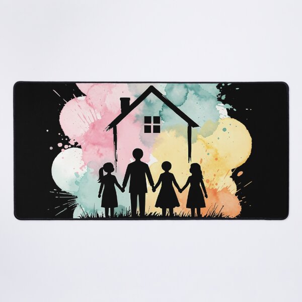 Item preview, Day of Families Watercolor Home Art designed and sold by Ekracreatives.