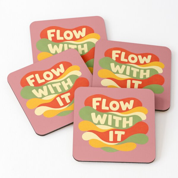 Item preview, FLOW WITH IT Organic Abstract Shapes Earth Tones Design designed and sold by DarVibe Designs.