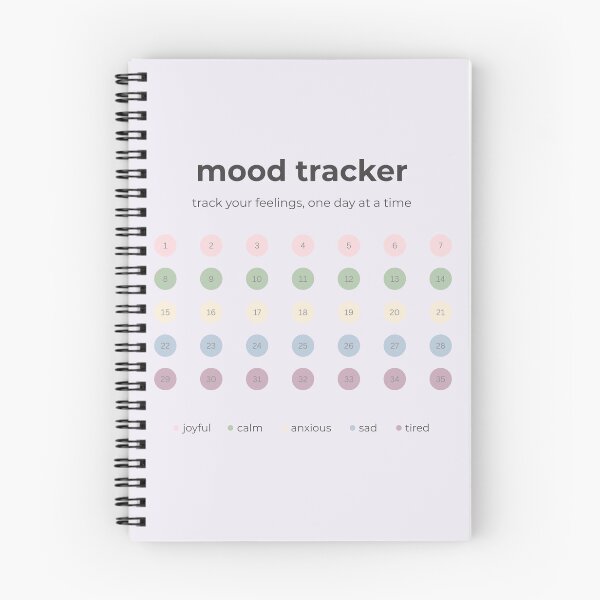Item preview, Mood Tracker Art — Mental Health Wellness Tool — Daily Emotion Tracker designed and sold by PeacefulPrintCo.