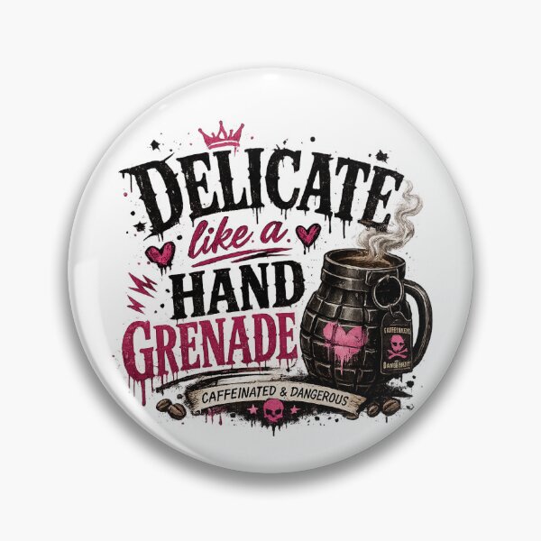 Item preview, DELICATE LIKE A HAND GRENADE designed and sold by MyKillerBrew.