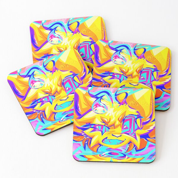 Item preview, Neon Psychedelic Feline Animal Design designed and sold by EckGalleryT.