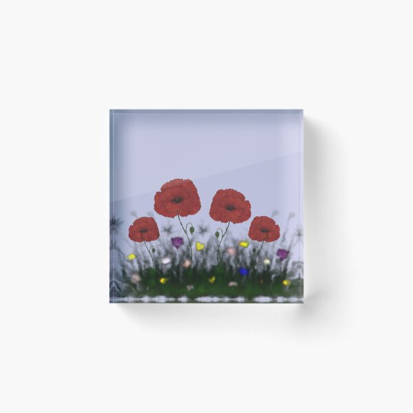 Item preview, Summer meadow with large poppy blossoms designed and sold by creaphyl28.