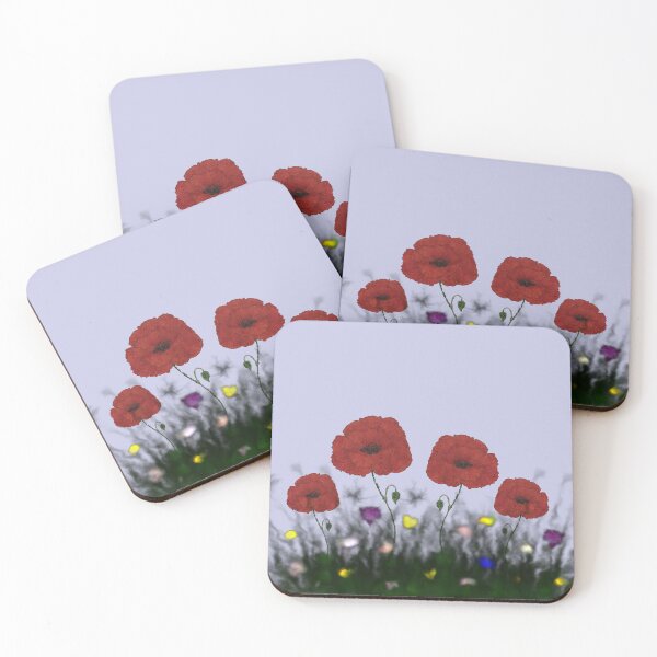 Item preview, Summer meadow with large poppy blossoms designed and sold by creaphyl28.