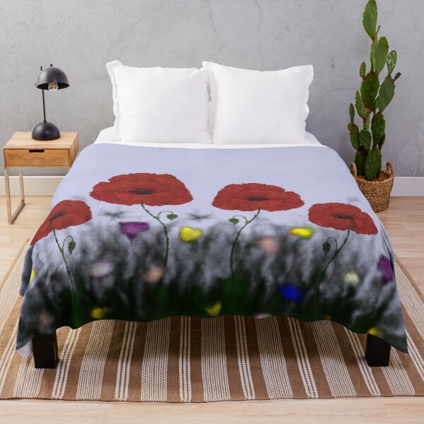 Item preview, Summer meadow with large poppy blossoms designed and sold by creaphyl28.