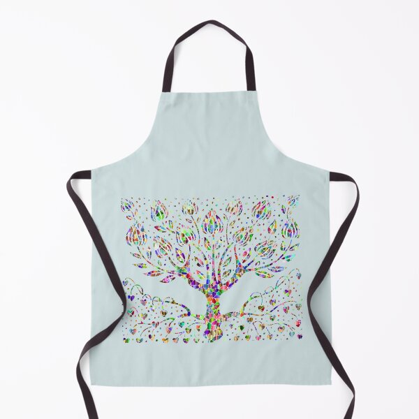 Item preview, Vibrant Mosaic Tree of Life Colorful Hearts &Flower Art designed and sold by MagySale.