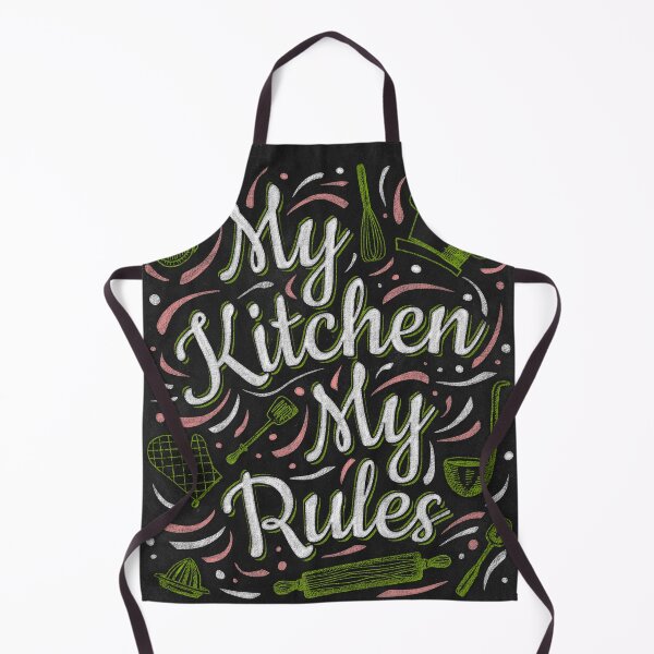 Item preview, My kitchen My rules black chalk board kitchen decor designed and sold by Bearlala.