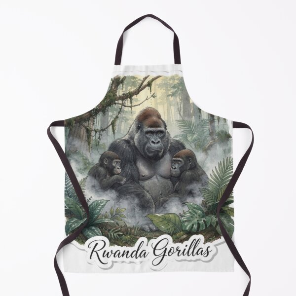 Item preview, Rwanda Gorilla Jungle Travel Sticker designed and sold by Modefissi.