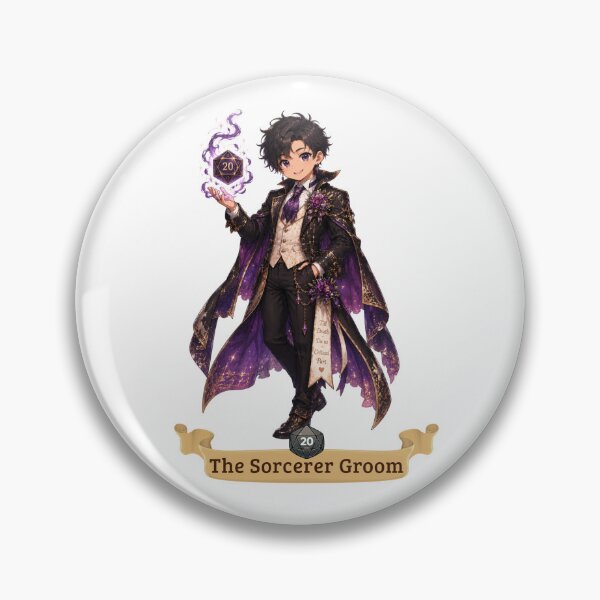 Item preview, The Sorcerer Groom | Wedding design chibi roleplaying couple RPG designed and sold by Love&Geek.