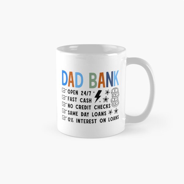 Aperçu de l'œuvre Tirelire Papa Drôle, Citation Drôle de Papa, Blague de Papa, Proverbe de Papa créée et vendue par URGlden.