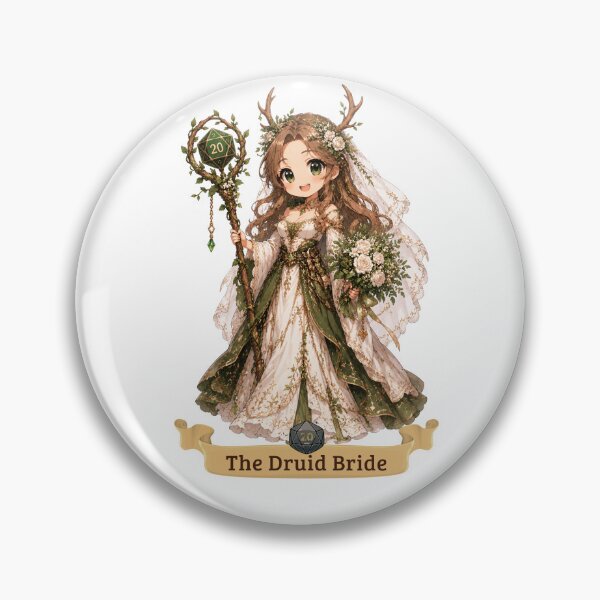 Item preview, The Druid Bride | Wedding design chibi roleplaying couple RPG designed and sold by Love&Geek.