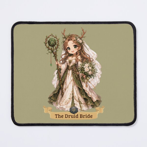 Item preview, The Druid Bride | Wedding design chibi roleplaying couple RPG designed and sold by Love&Geek.