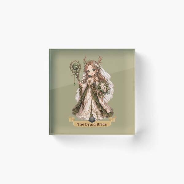 Item preview, The Druid Bride | Wedding design chibi roleplaying couple RPG designed and sold by Love&Geek.