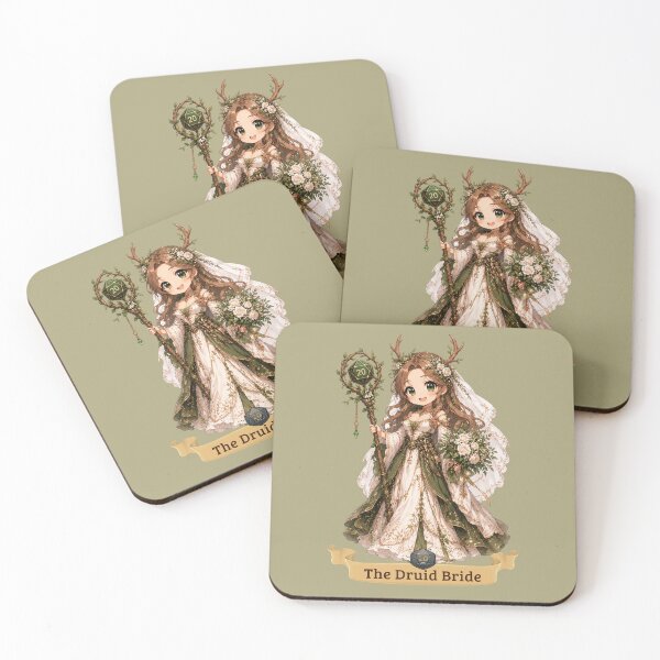 Item preview, The Druid Bride | Wedding design chibi roleplaying couple RPG designed and sold by Love&Geek.