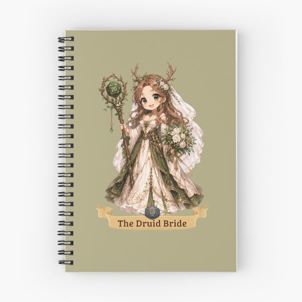 Item preview, The Druid Bride | Wedding design chibi roleplaying couple RPG designed and sold by Love&Geek.
