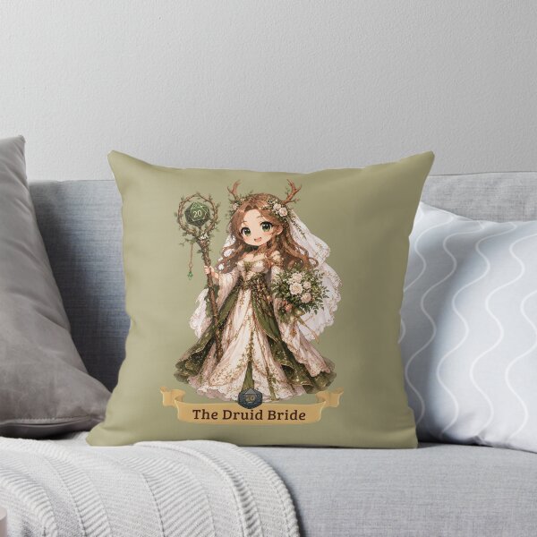 Item preview, The Druid Bride | Wedding design chibi roleplaying couple RPG designed and sold by Love&Geek.