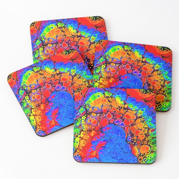Item preview, Vibrant Cell Pour Acrylic Fluid Art designed and sold by Cerafus.