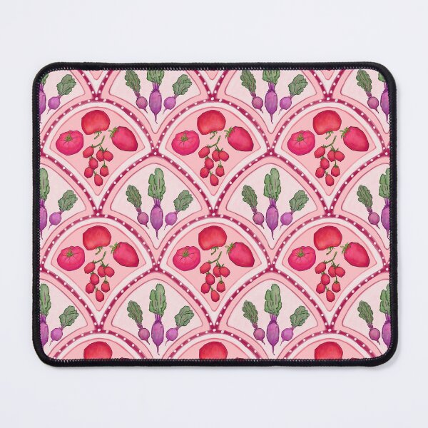 Item preview, Tomato Red scalloped edge Garden vegetable pattern designed and sold by EmmaSB-Designs.