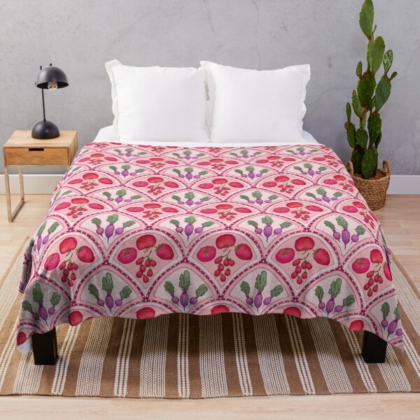 Item preview, Tomato Red scalloped edge Garden vegetable pattern designed and sold by EmmaSB-Designs.