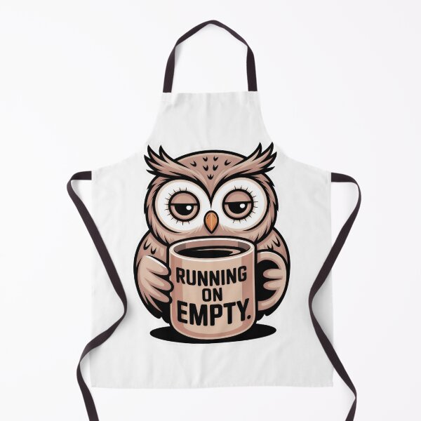 Item preview, Running On Empty Sleepy Owl designed and sold by PrintologyAura.