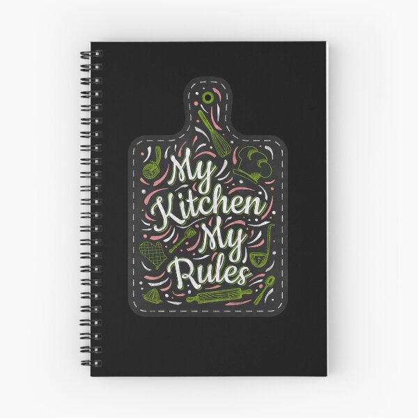 Item preview, My kitchen My rules black cutting board kitchen decor  designed and sold by Bearlala.