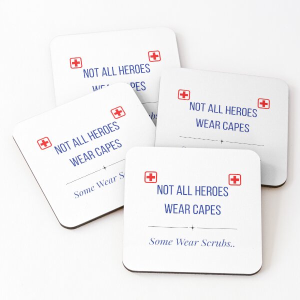 Item preview, Not All Heroes Wear Capes Some Wear Scrubs – Nurse Gift designed and sold by Printlab_design.